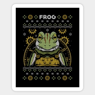 Glenn Frog Knight Christmas Magnet